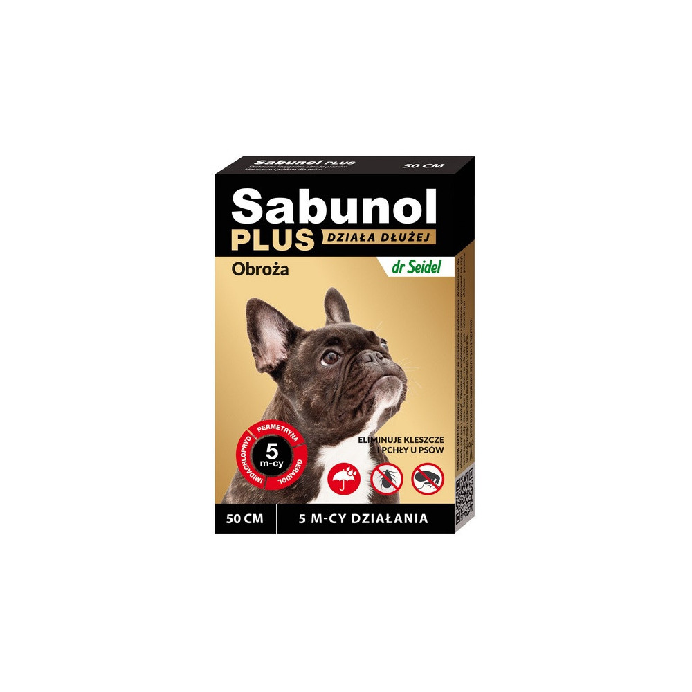 Sabunol Obroża Plus przeciw pchłom dla psa 50cm