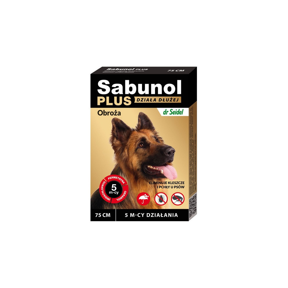 Sabunol Obroża Plus przeciw pchłom dla psa 75cm