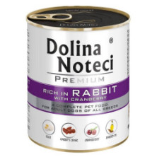 Dolina Noteci Premium Pies Królik i żurawina puszka 800g