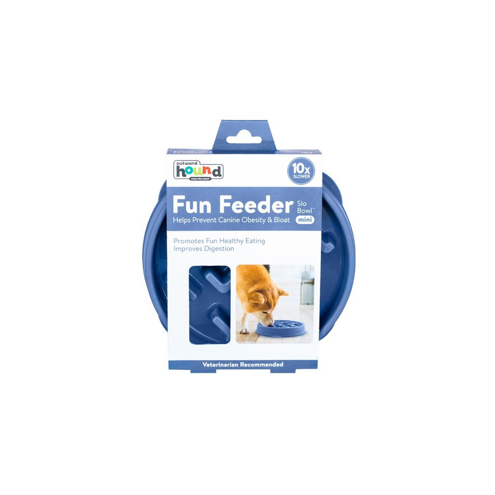 Outward Hound Fun Feeder Mini Miska spowalniająca niebieska [67830]