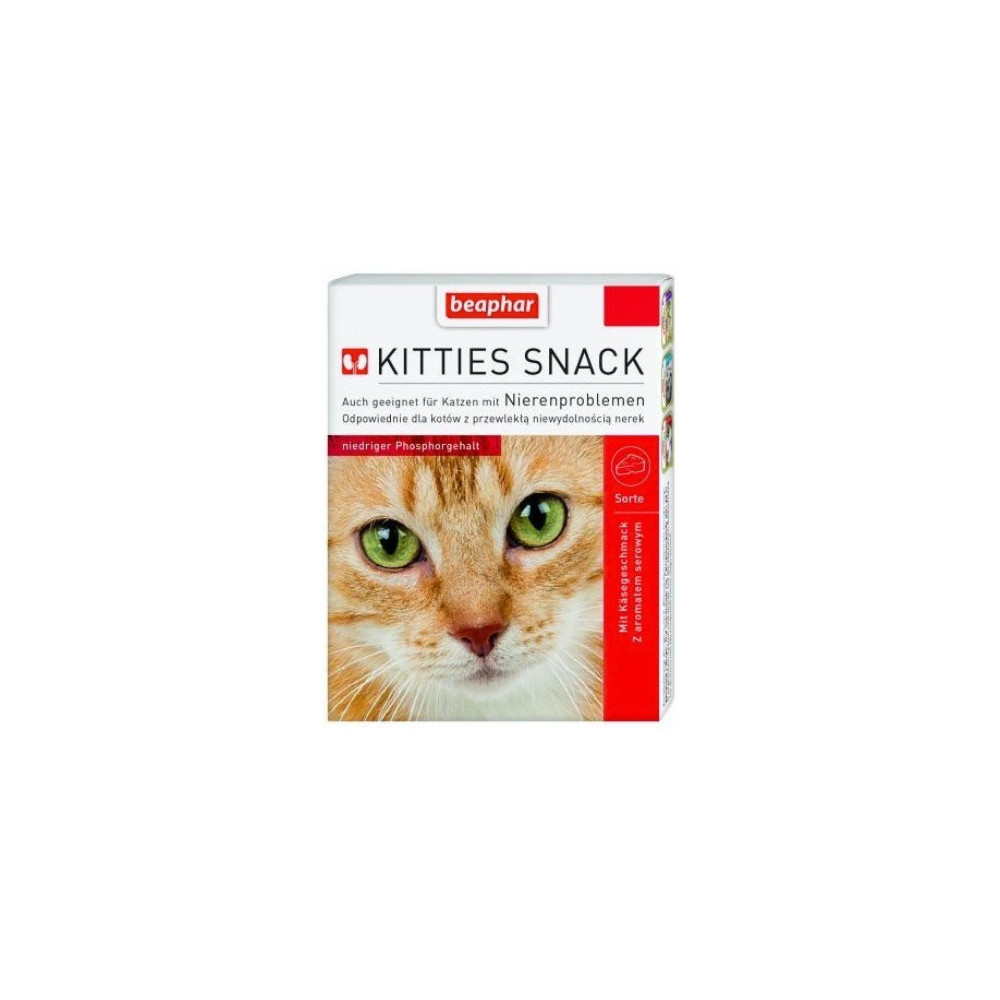 Beaphar Kitties Snack - przysmak dla kotów z wrażliwymi nerkami 75 tabl.