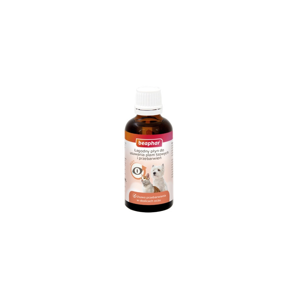 Beaphar Łagodny płyn do usuwania plam łzowych 50ml