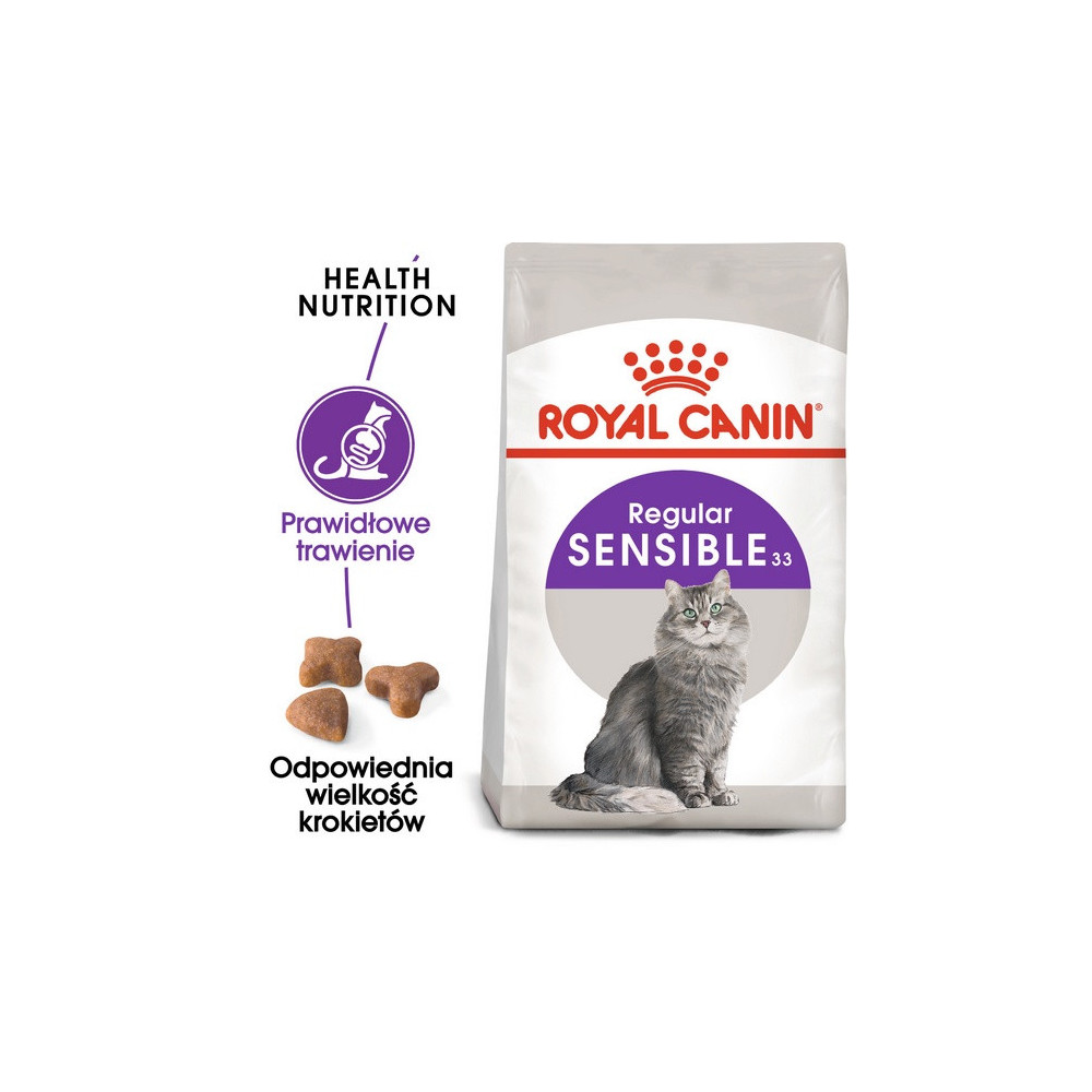 Royal Canin Sensible karma sucha dla kotów dorosłych, o wrażliwym przewodzie pokarmowym 400g