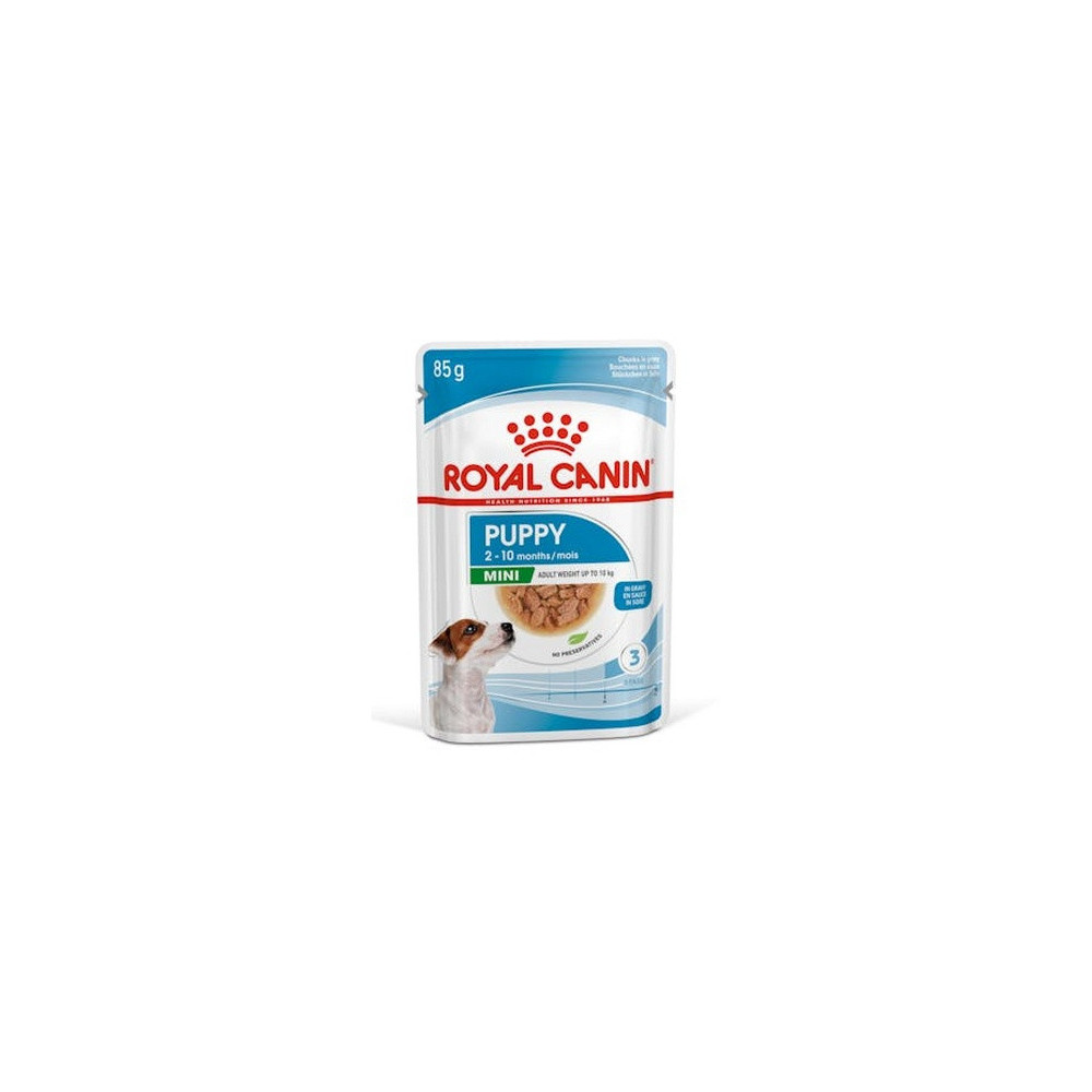 Royal Canin Mini Puppy karma mokra w sosie dla szczeniąt, od 2 do 10 miesiąca życia, ras małych saszetka 85g