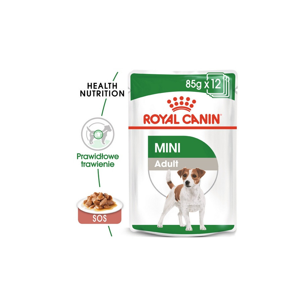 Royal Canin Mini Adult karma mokra w sosie dla psów dorosłych, ras małych saszetka 85g