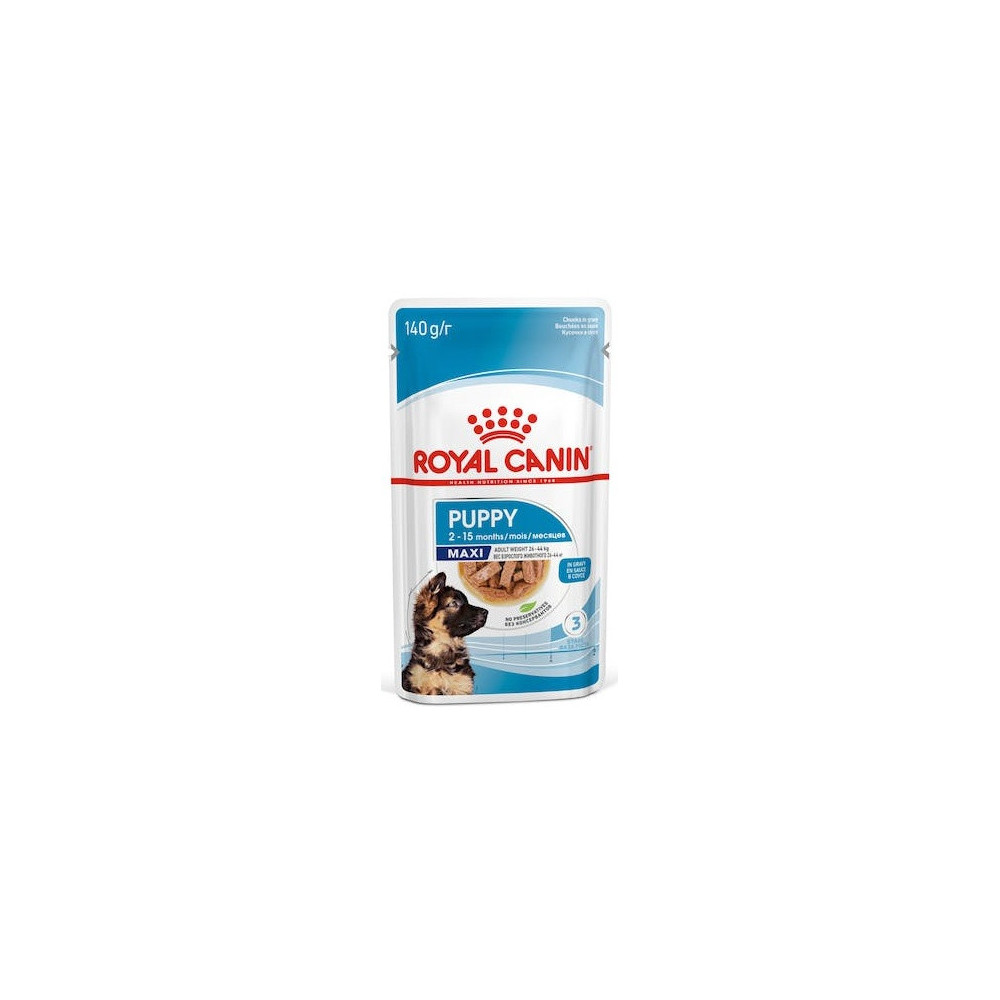 Royal Canin Maxi Puppy karma mokra w sosie dla szczeniąt, od 2 do 15 miesiąca życia, ras dużych saszetka 140g