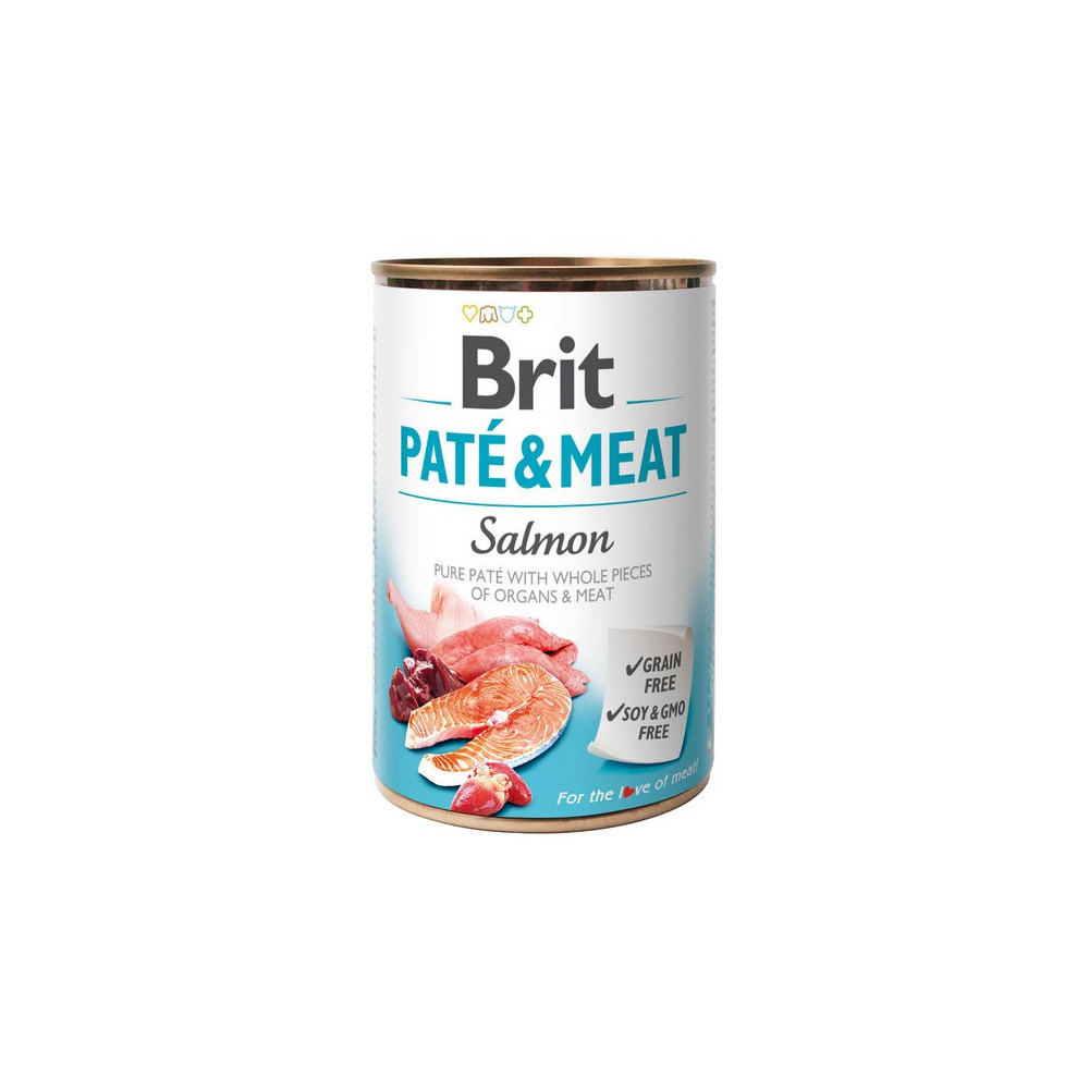 Brit Pate & Meat Dog Salmon puszka 400g