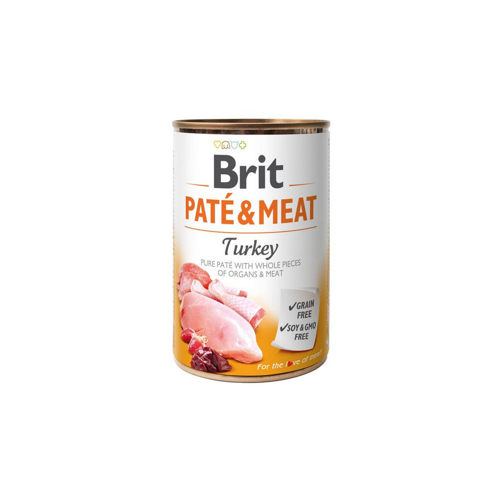 Brit Pate & Meat Dog Turkey puszka 400g