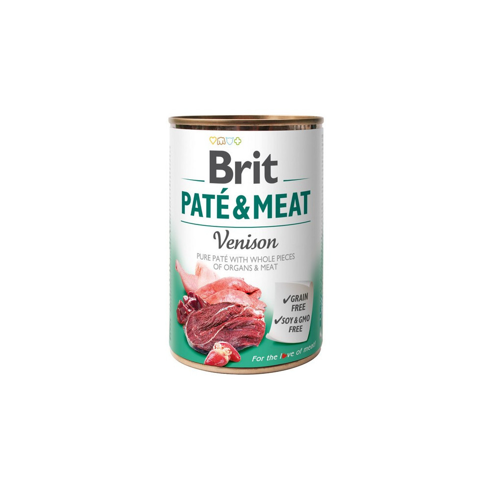 Brit Pate & Meat Dog Venison puszka 400g