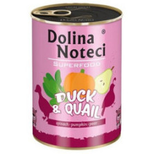 Dolina Noteci Superfood Pies Kaczka i przepiórka puszka 400g