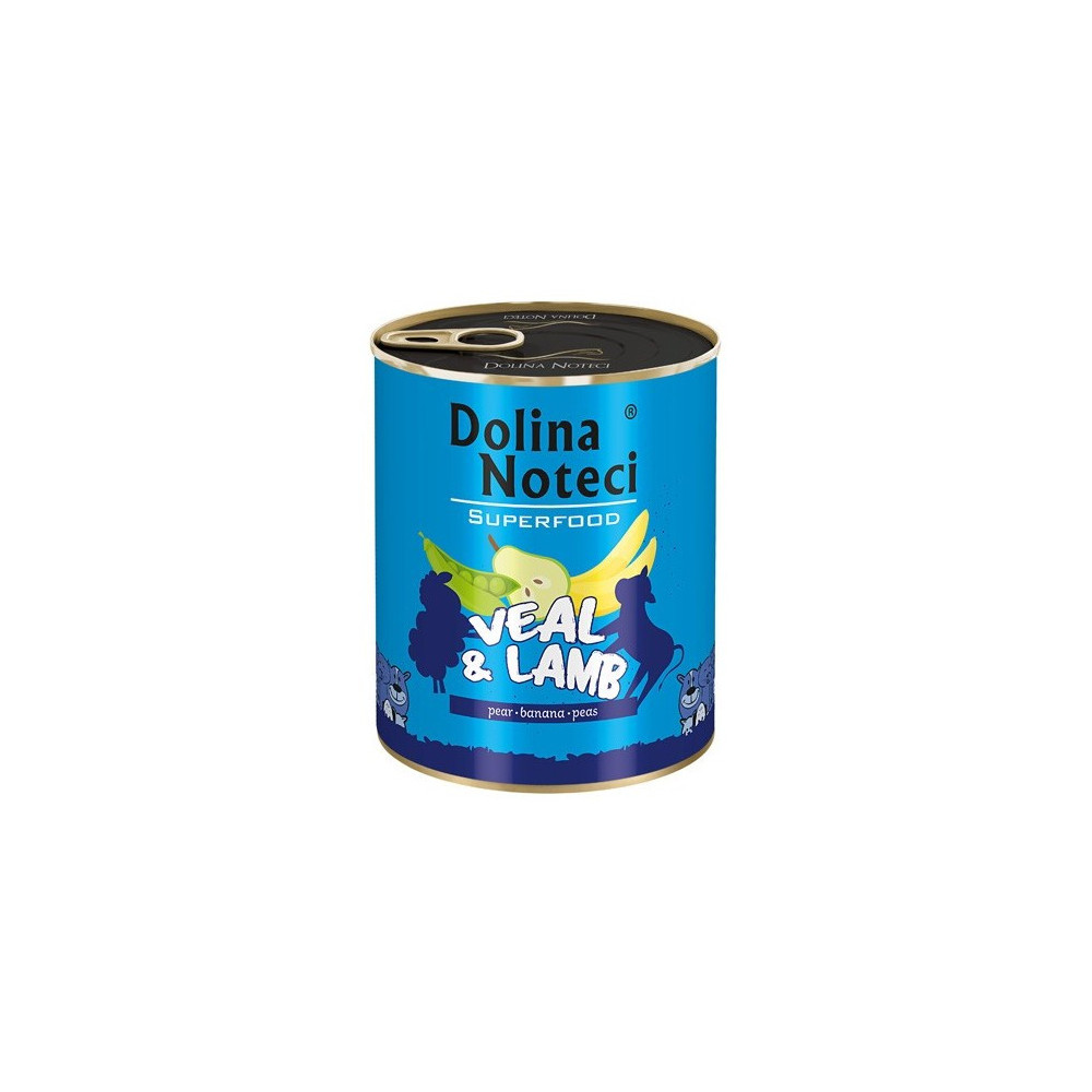 Dolina Noteci Superfood Pies Cielęcina i jagnięcina puszka 800g