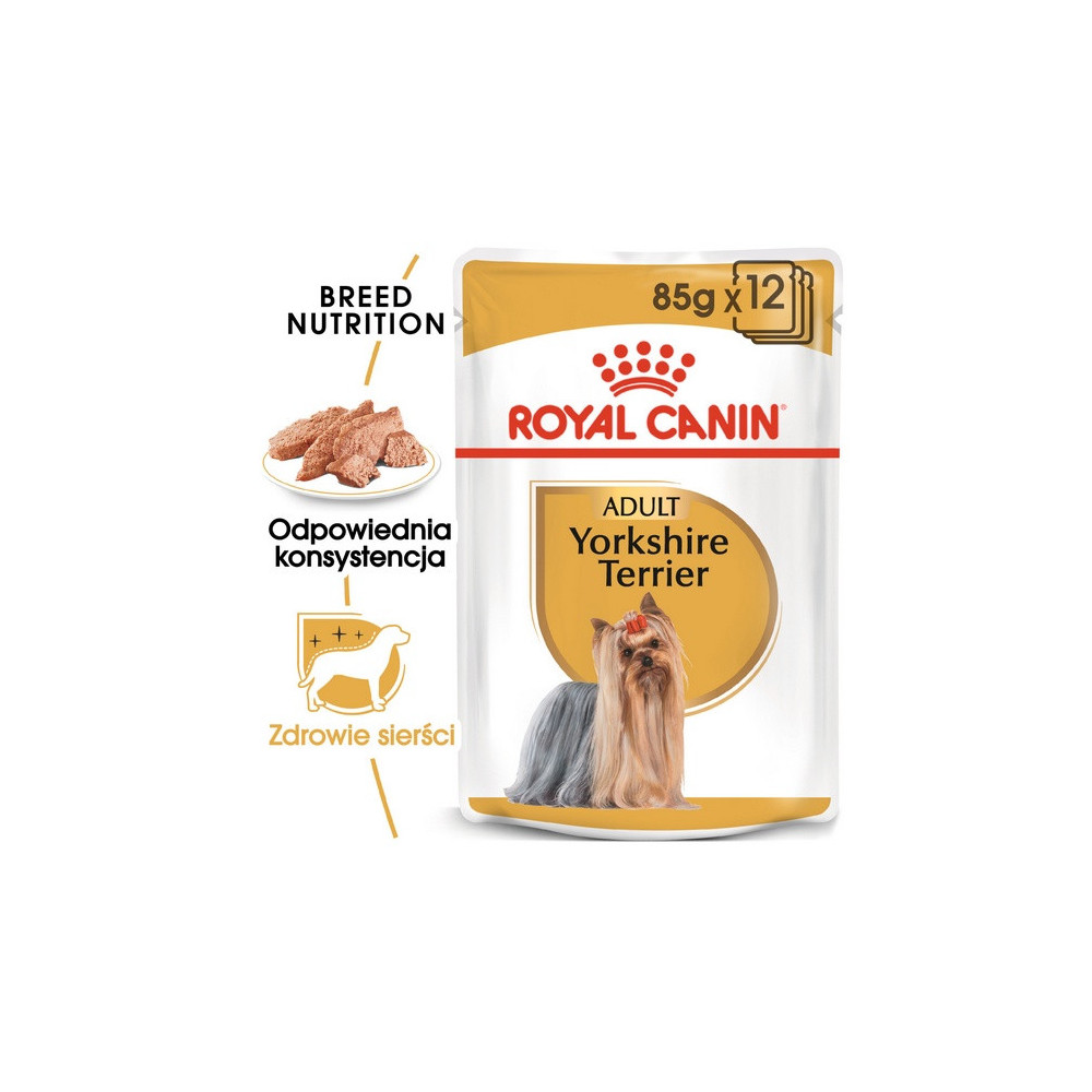 Royal Canin Yorkshire Terrier Adult karma mokra - pasztet, dla psów dorosłych rasy yorkshire terrier saszetka 85g