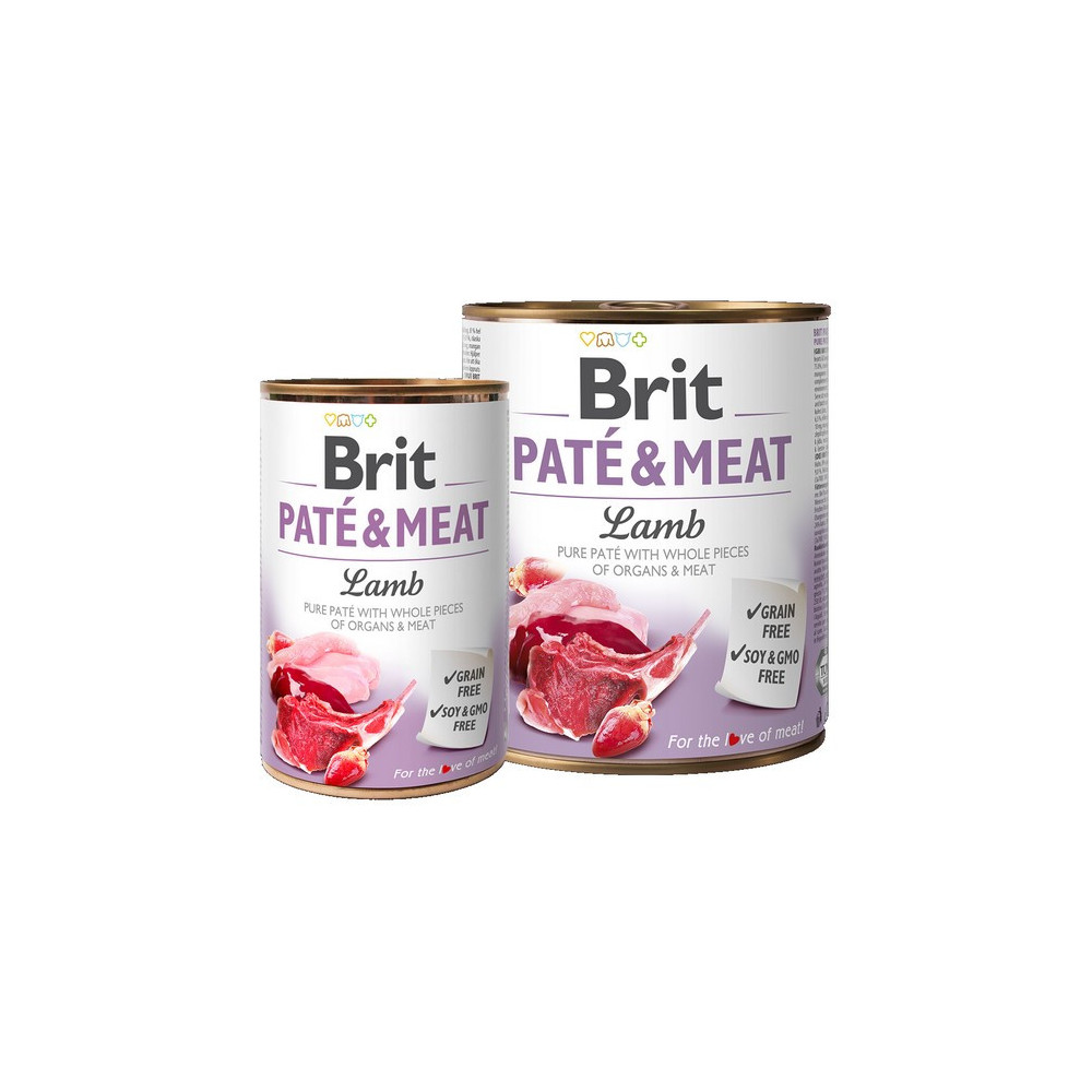 Brit Pate & Meat Dog Lamb puszka 800g