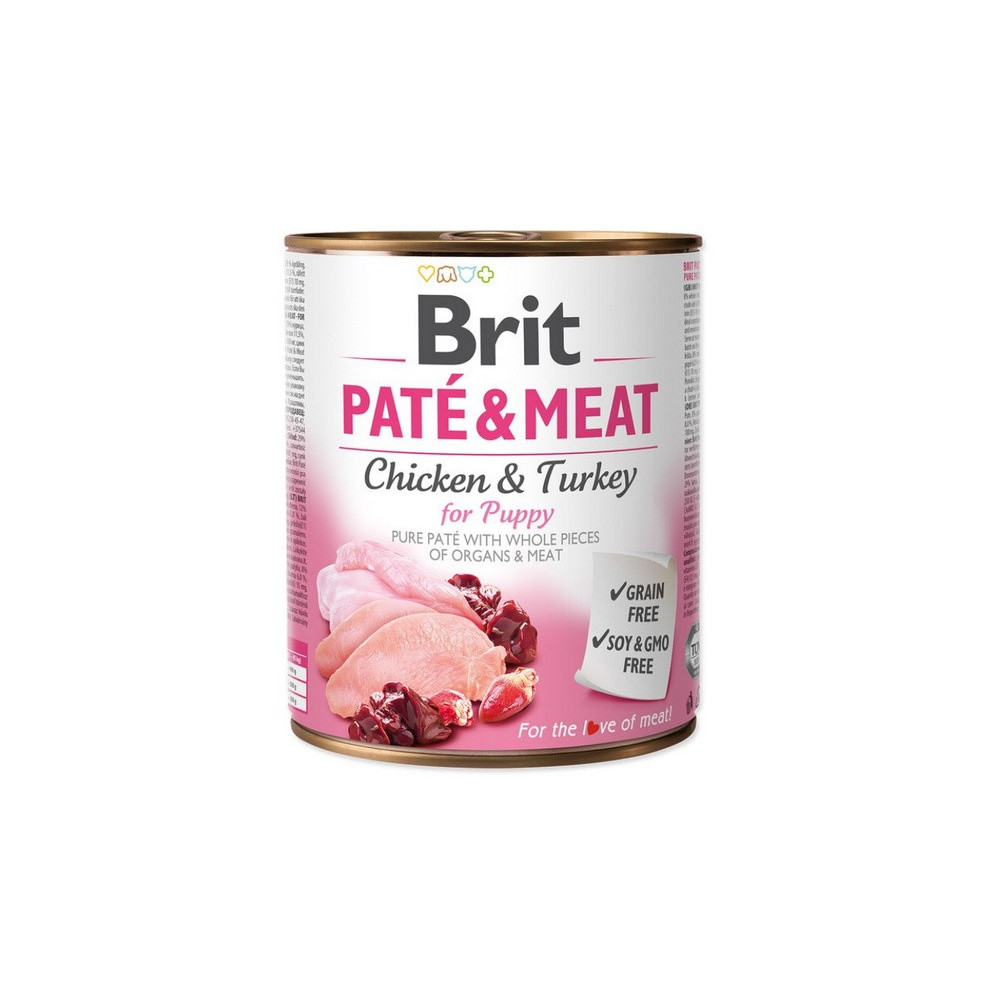 Brit Pate & Meat Dog Puppy puszka 800g