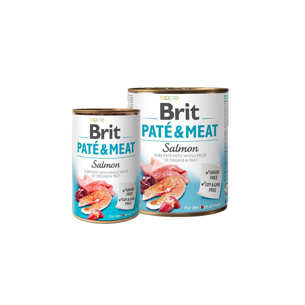 Brit Pate & Meat Dog Salmon puszka 800g