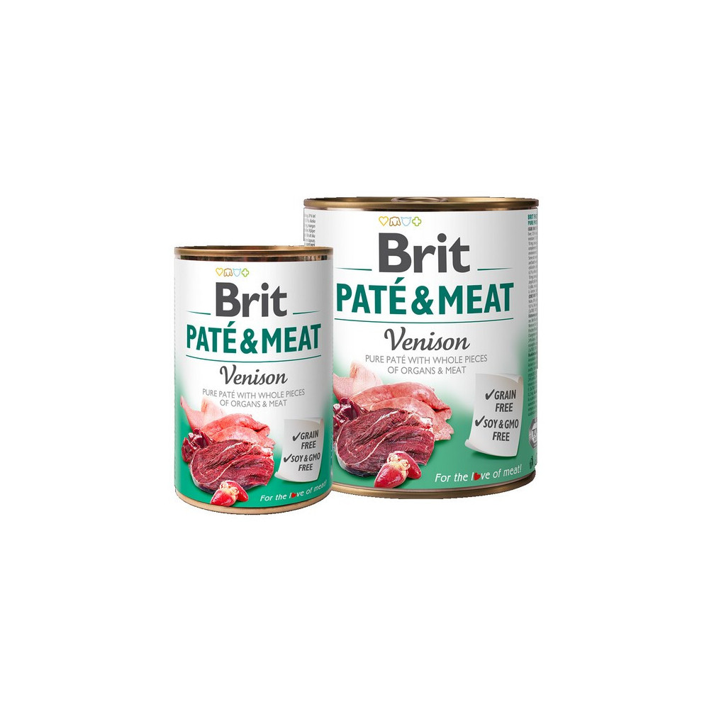 Brit Pate & Meat Dog Venison puszka 800g