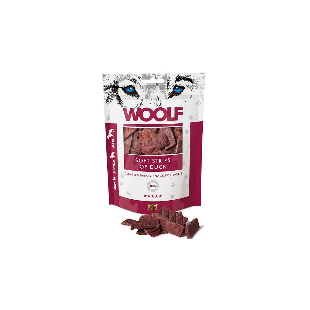 Woolf Soft Strips of Duck 100g