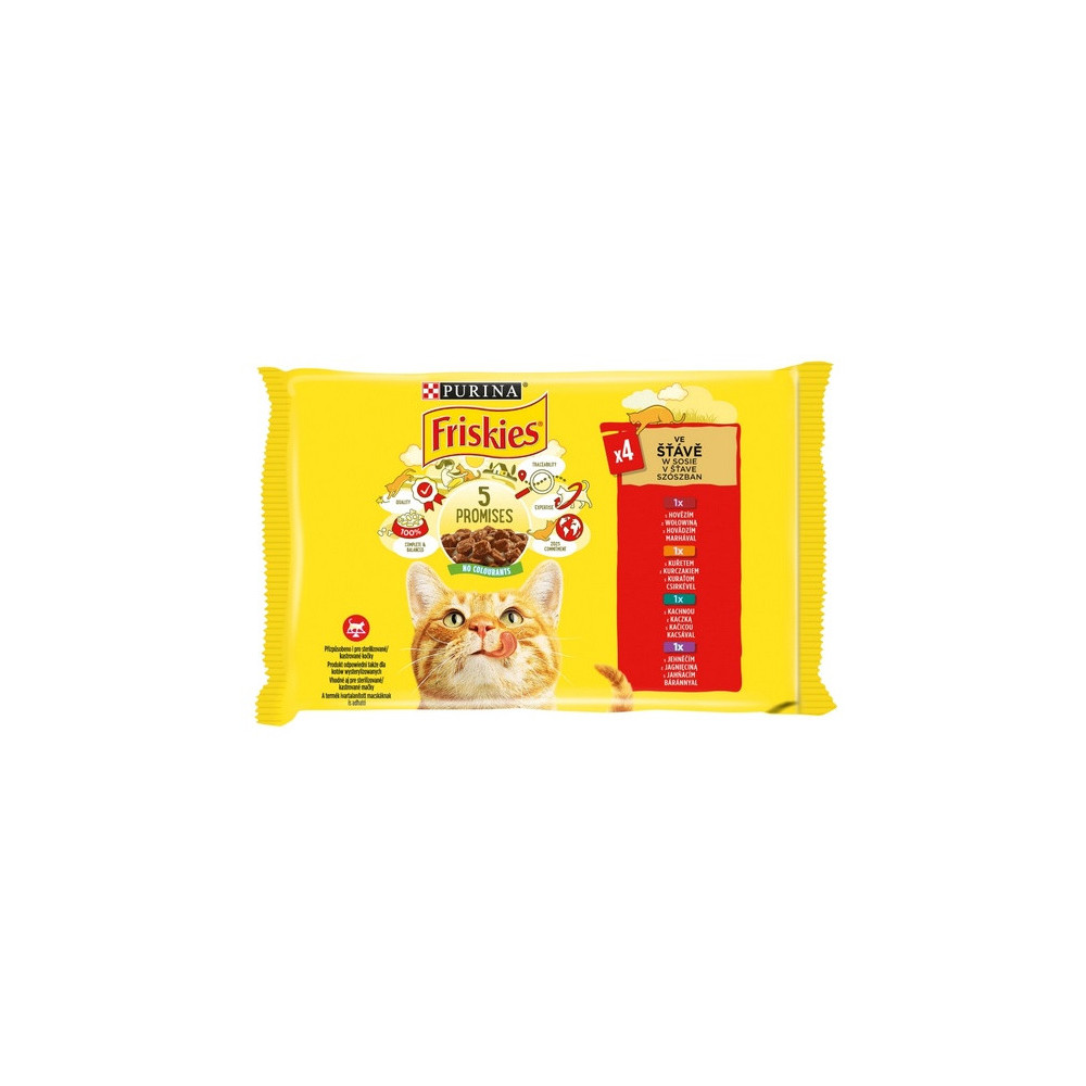 Friskies Mix mięsny w sosie saszetki 4x85g