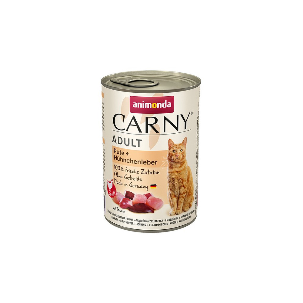 Animonda Carny Adult Indyk + Wątróbka kurczaka puszka 400g