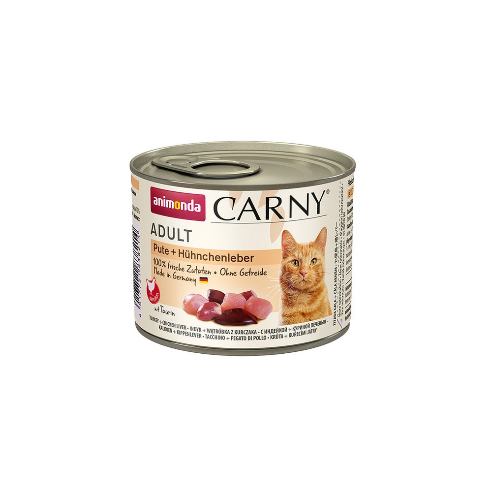 Animonda Carny Adult Indyk + Wątróbka kurczaka puszka 200g