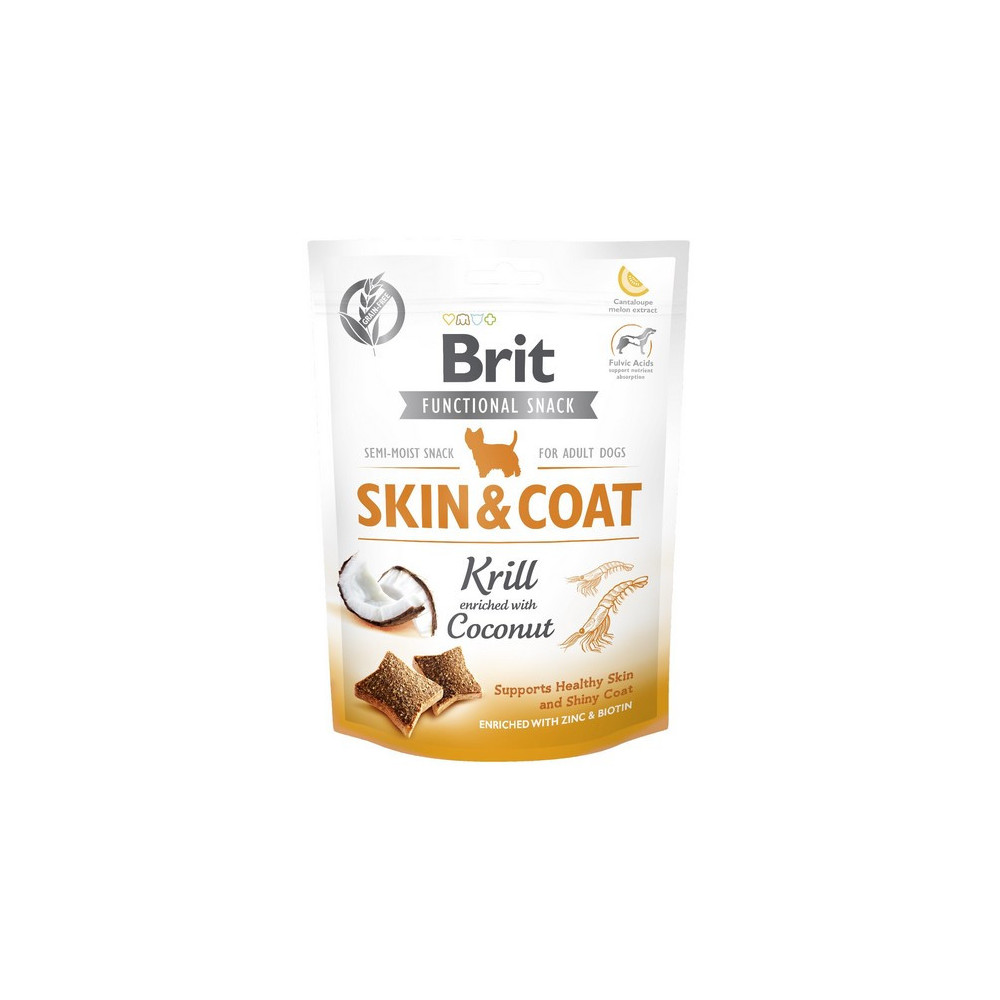 Brit Functional Snack Skin&Coat Krill 150g