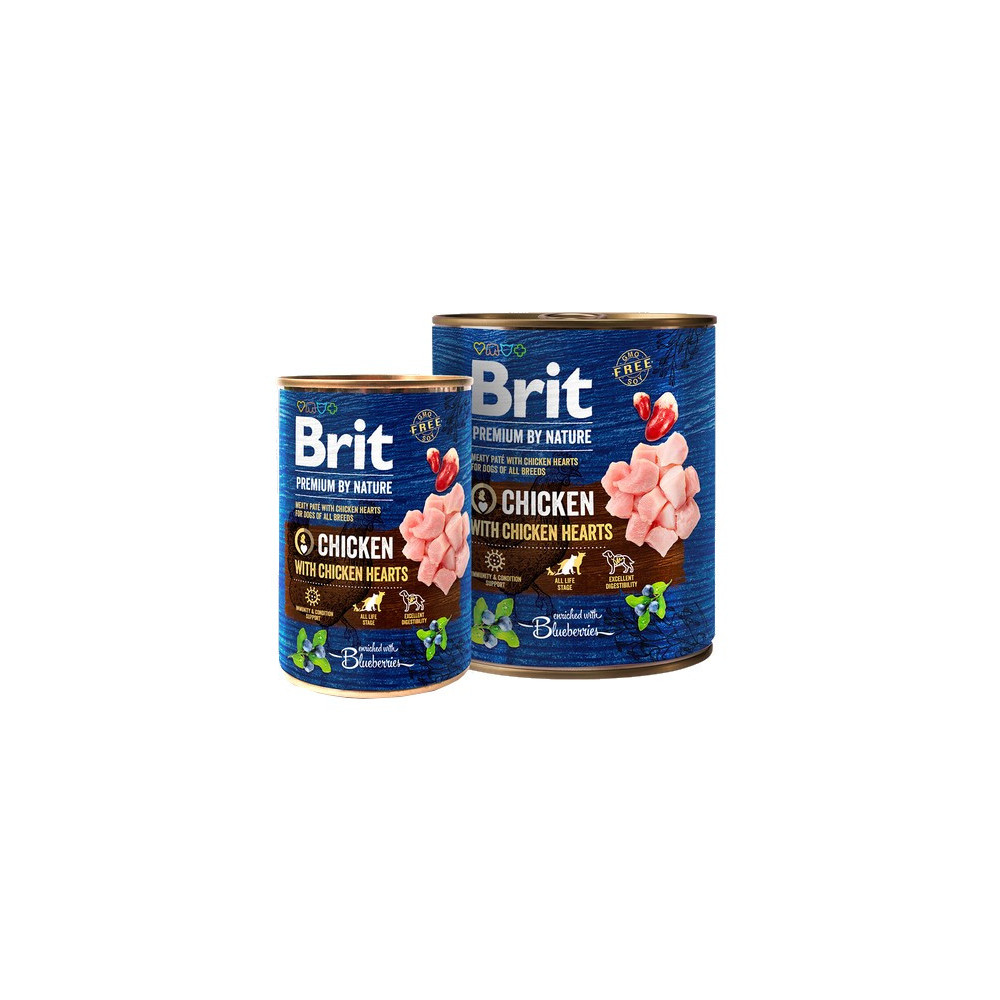 Brit Premium By Nature Chicken & Hearts puszka 400g