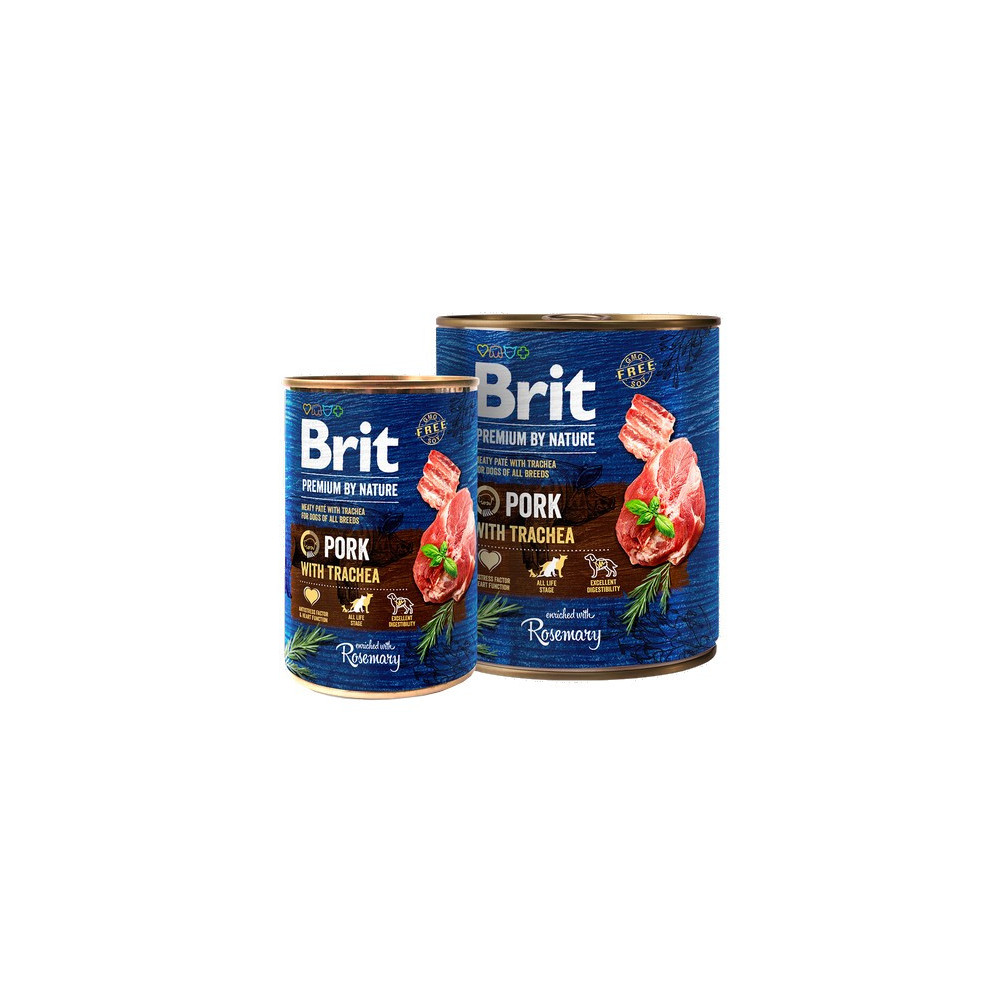 Brit Premium By Nature Pork & Trachea puszka 400g