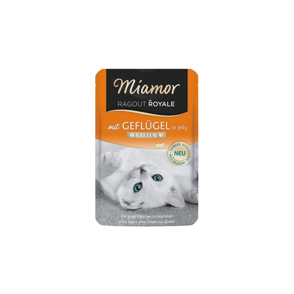 Miamor Ragout Royale Kitten z Drobiem w galaretce saszetka 100g