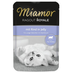 Miamor Ragout Royale Kitten z Wołowiną w galaretce saszetka 100g