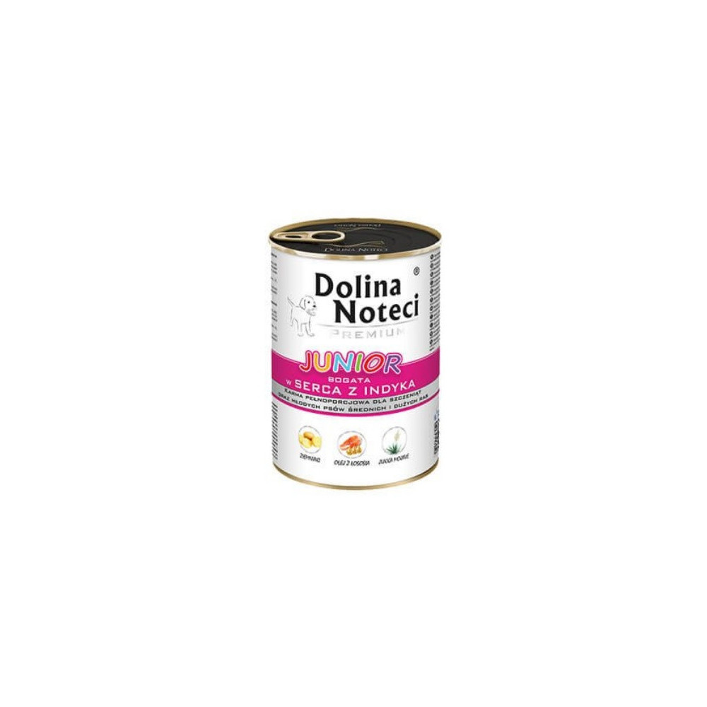 Dolina Noteci Premium Pies Junior Serca indyka puszka 400g
