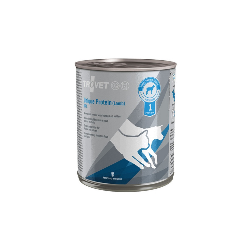 Trovet Unique Protein UPL Jagnięcina dla psa i kota puszka 800g