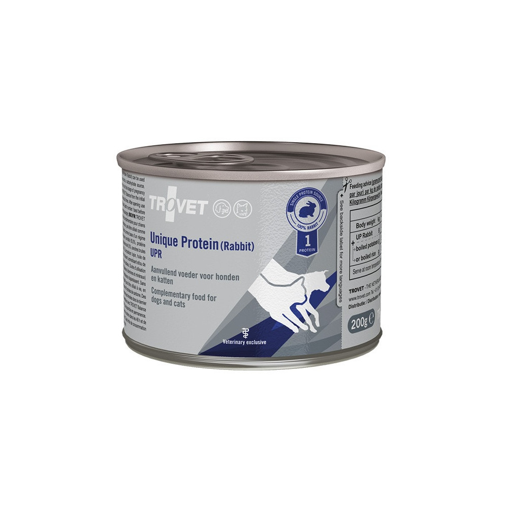 Trovet Unique Protein UPR Królik dla psa i kota puszka 200g