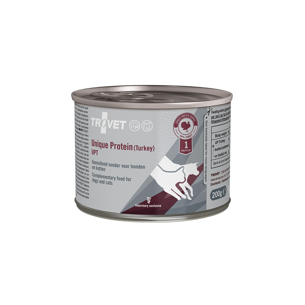 Trovet Unique Protein UPT Indyk dla psa i kota puszka 200g