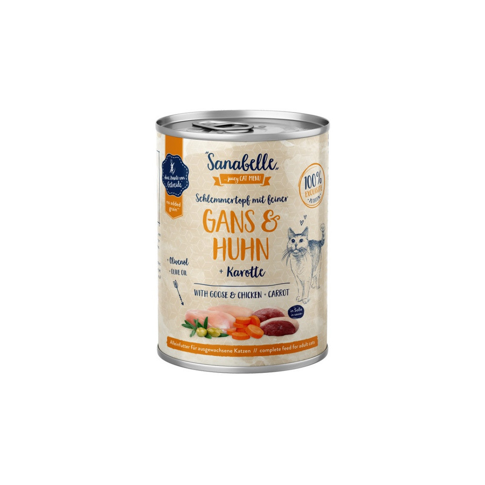 Sanabelle Gęś, kurczak i marchew puszka 380g