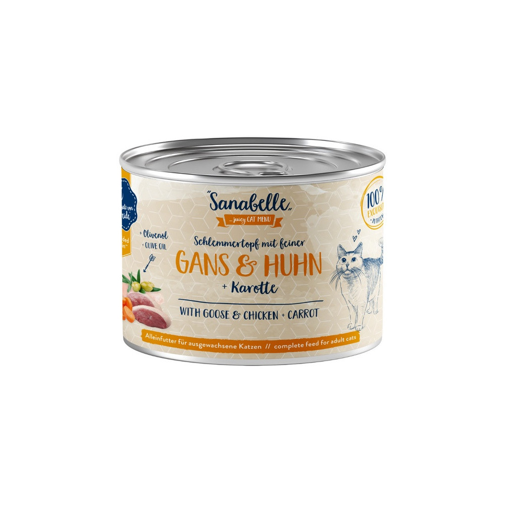 Sanabelle Gęś, kurczak i marchew puszka 180g