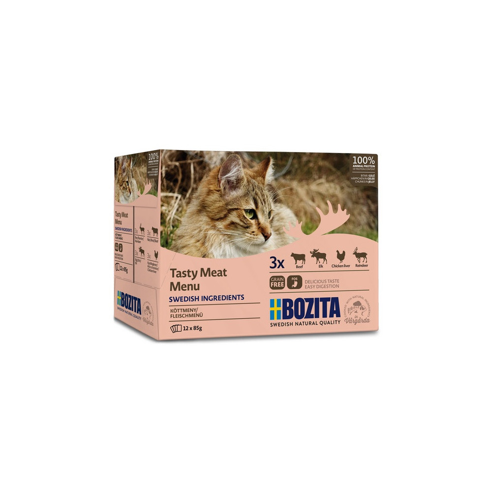 Bozita Cat Multibox z mięsem w galaretce saszetki 12x85g