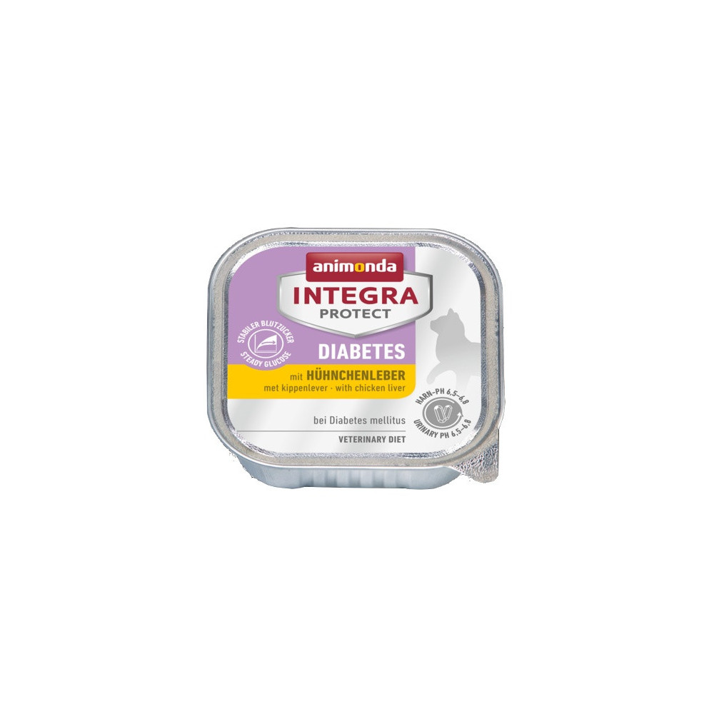 Animonda Integra Protect Diabetes dla kota - z wątróbką kurczaka tacka 100g