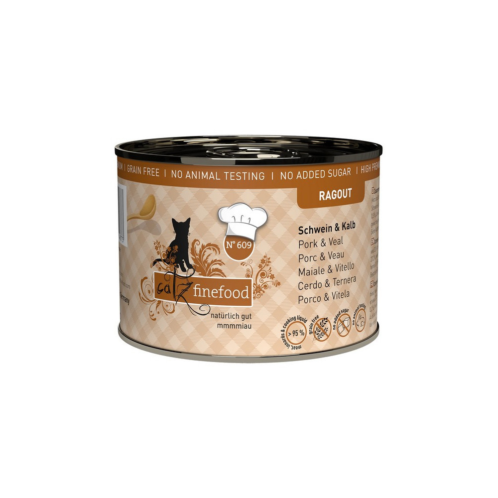Catz Finefood Ragout N.609 Wieprzowina i Cielęcina puszka 190g
