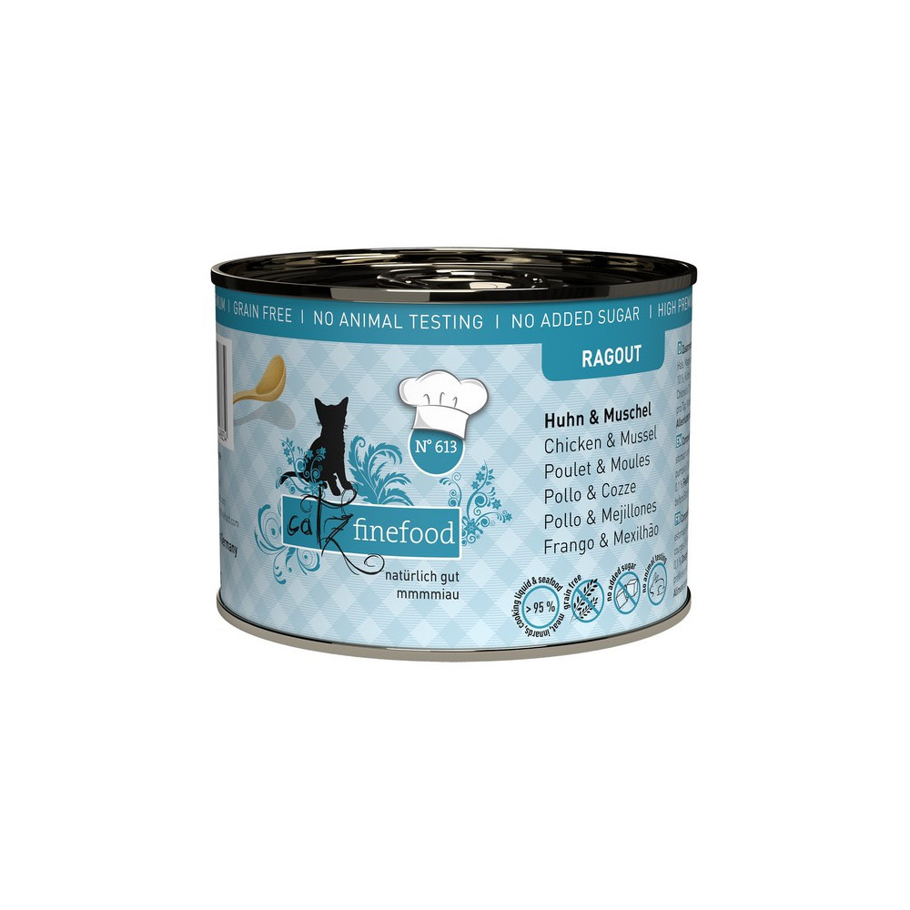 Catz Finefood Ragout N.613 Kurczak i Omułek puszka 190g