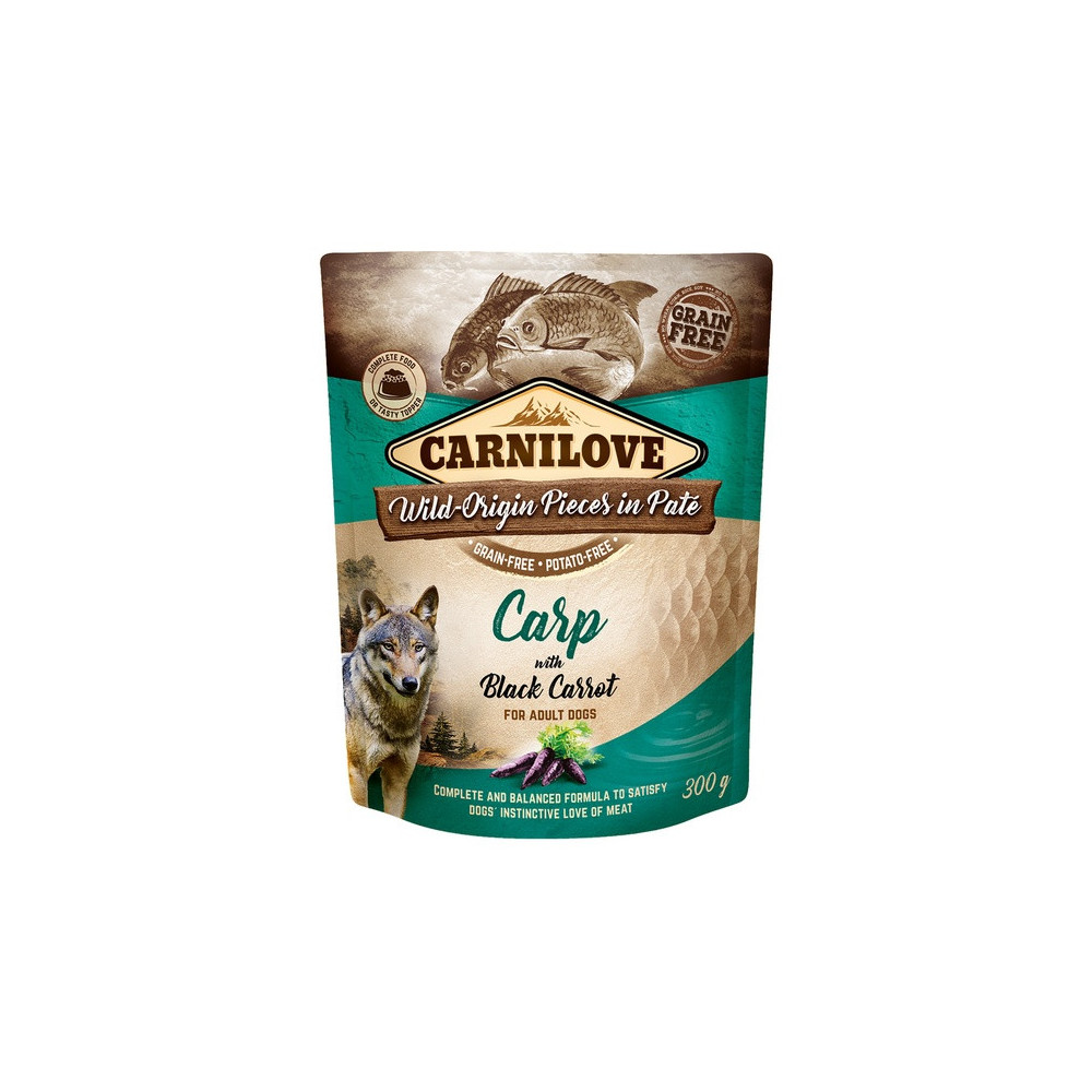Carnilove Dog Carp & Black Carrot - karp i czarna marchew saszetka 300g