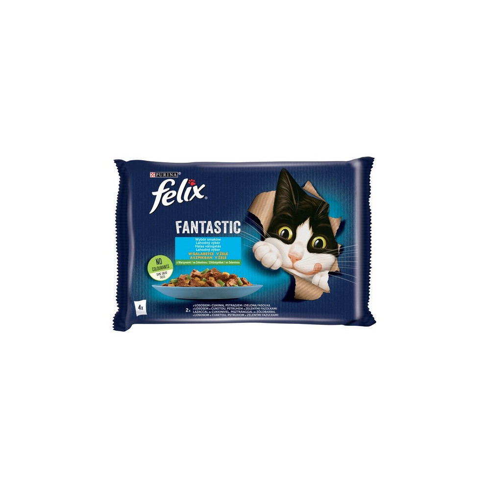 Felix Fantastic Rybne Smaki z warzywami w galaretce saszetka 4x85g