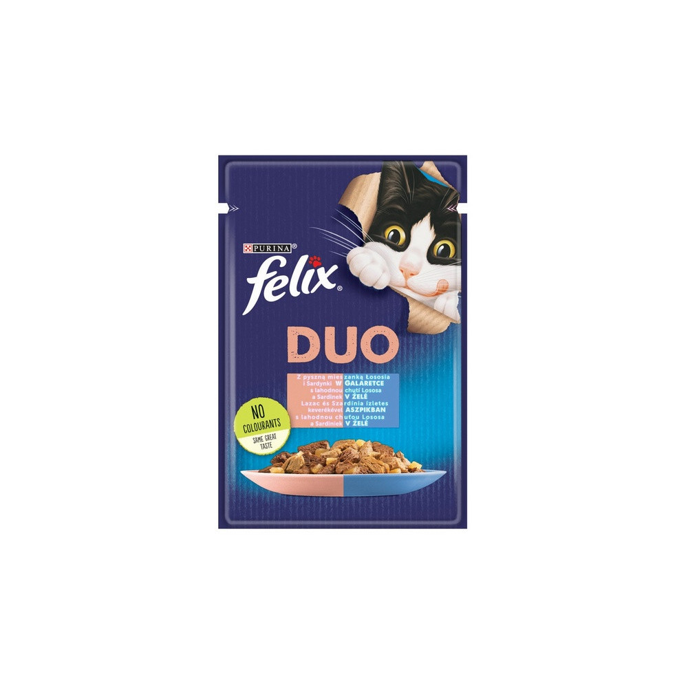 Felix Fantastic Duo sardynka/łosoś galaretka saszetka 85g