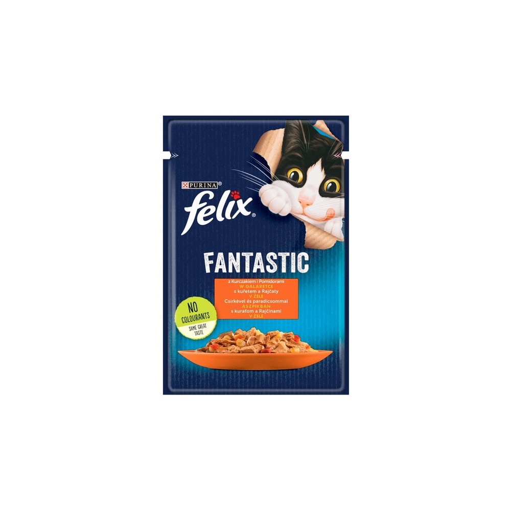 Felix Fantastic Kurczak z pomidorem w galaretce saszetka 85g