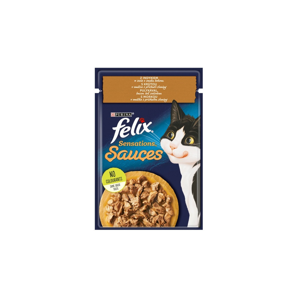 Felix Sensations Sauces Surprise Indyk w sosie bekonowym saszetka 85g