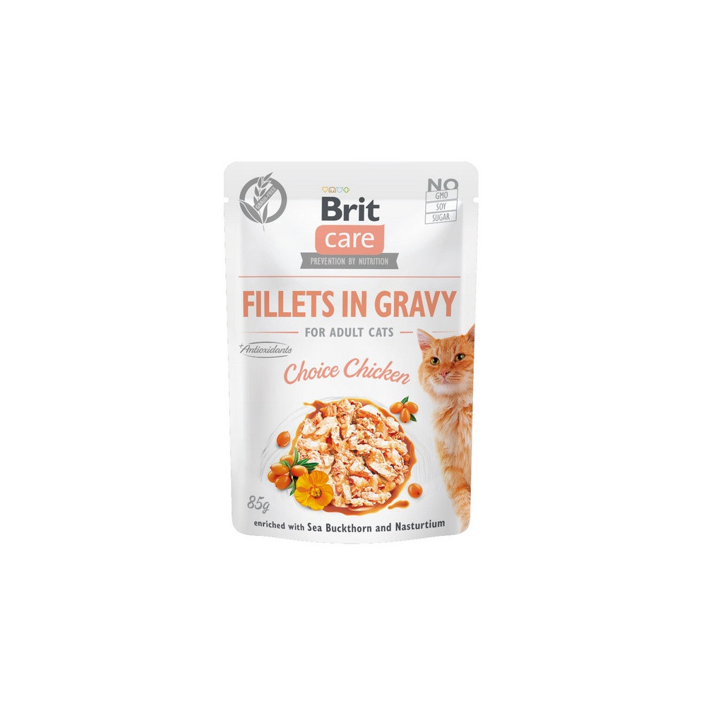 Brit Care Cat Fillets In Gravy Choice Chicken saszetka 85g