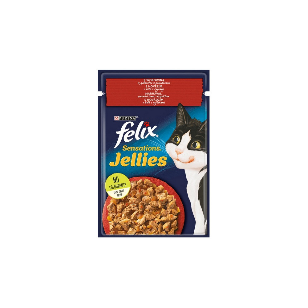 Felix Sensations Wołowina w galaretce z pomidorami saszetka 85g