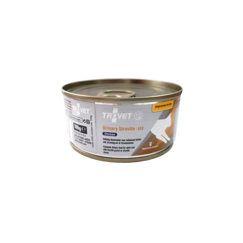 Trovet ASD Urinary Struvite dla kota kurczak puszka 100g