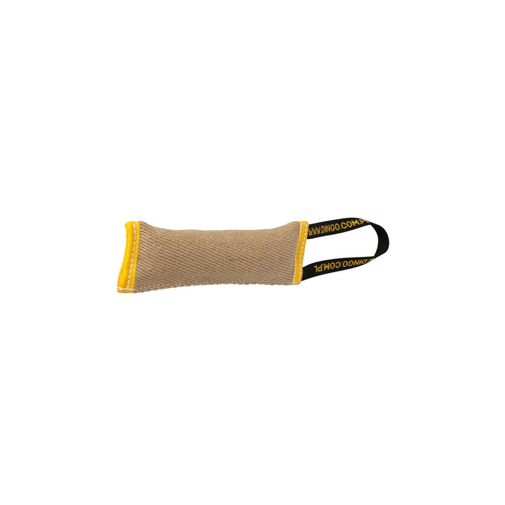Dingo Zabawka dla psa - Szarpak z juty z uchwytem i piszczałką 28/6cm