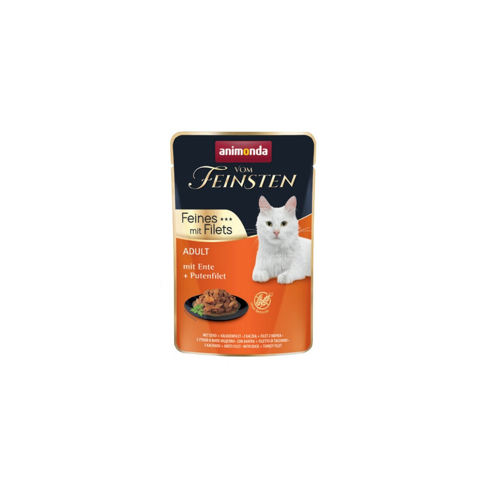 Animonda vom Feinsten Cat Adult Kaczka + filet z indyka saszetka 85g