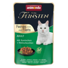 Animonda vom Feinsten Cat Adult Krolik + filet z kurczaka saszetka 85g